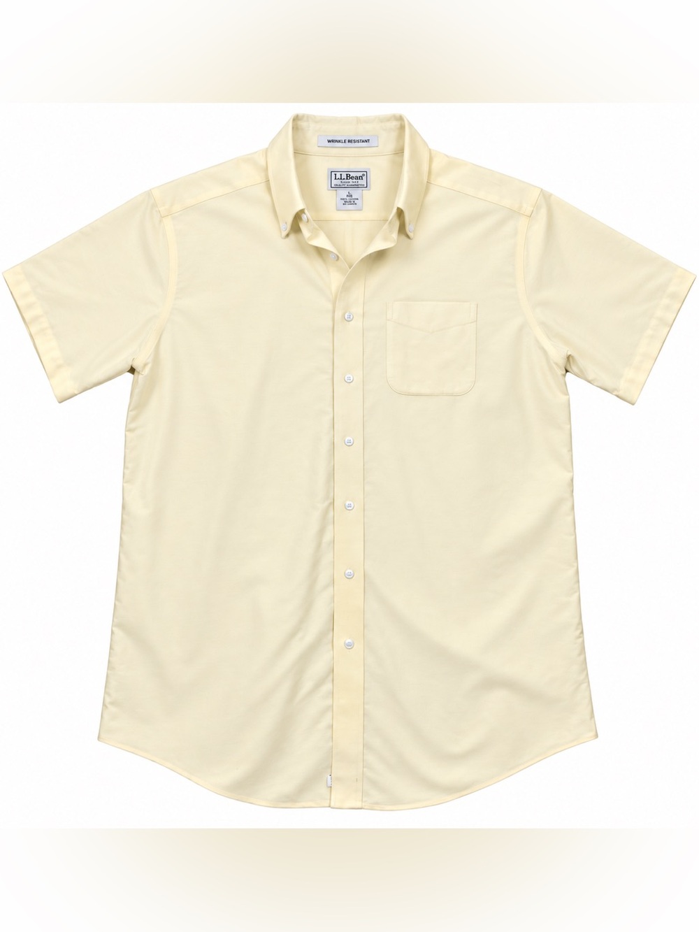 L.L. Bean Men’s 16.5 Tall Yellow Oxford Button Down Shirt